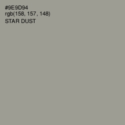 #9E9D94 - Star Dust Color Image